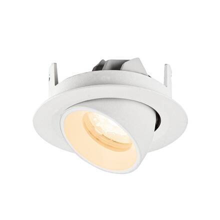 BIG WHITE (SLV) NUMINOS GIMBLE XS Stropní vestavné svítidlo, 2700 K, 40°, IP20, kulaté, bílé 1010039