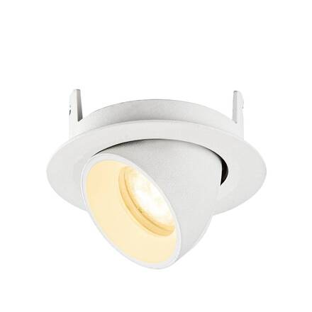 BIG WHITE (SLV) NUMINOS GIMBLE XS Stropní vestavné svítidlo, 3000 K, 55°, IP20, kulaté, bílé 1010060