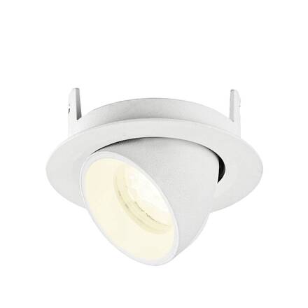 BIG WHITE (SLV) NUMINOS GIMBLE XS Stropní vestavné svítidlo, 4000 K, 40°, IP20, kulaté, bílé 1010075