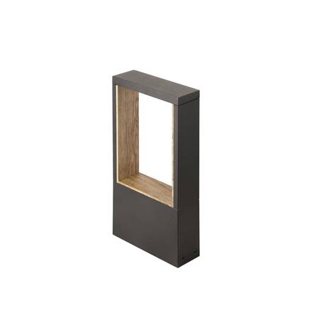 BIG WHITE (SLV) FLATT II 36 volně stojící svítidlo, PHASE, 2700 K, IP65, čtvercové, antracit / hnědá 1010103