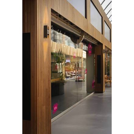 BIG WHITE (SLV) FLATT II nástěnné svítidlo pro povrchovou montáž, SENSOR, 2700 K, max. 10 W, antracit / hnědá 1010107