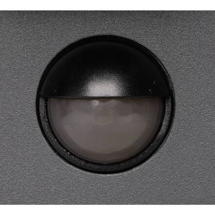 BIG WHITE (SLV) FLATT II nástěnné svítidlo pro povrchovou montáž, SENSOR, 2700 K, max. 10 W, černá 1010108