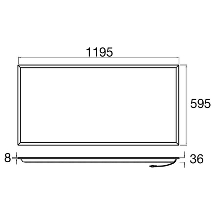 BIG WHITE (SLV) PANEL P 1200/600 60 840 WB UGR19 ML DALI WH 1010119