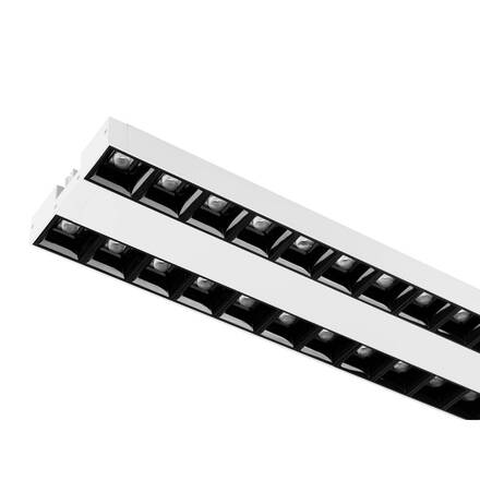 BIG WHITE (SLV) SIGHT EVO 3~ Spot, dvojitý, obdélníkový, 3000 K, 25 W, 60°, bílá / černá 1010152