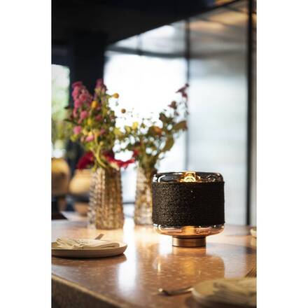 BIG WHITE (SLV) PANTILO ROPE 19 stolní svítidlo, E27, válcové, 1 x max. 15 W, stříbrná 1010209