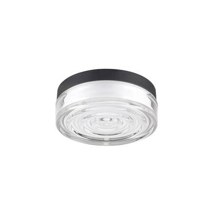 BIG WHITE (SLV) CYFT WAVE XL Přisazené nástěnné a stropní svítidlo, 2700/3000/4000 K, 15 W, PHASE, 105°, IP65 černá / čirá 1010211