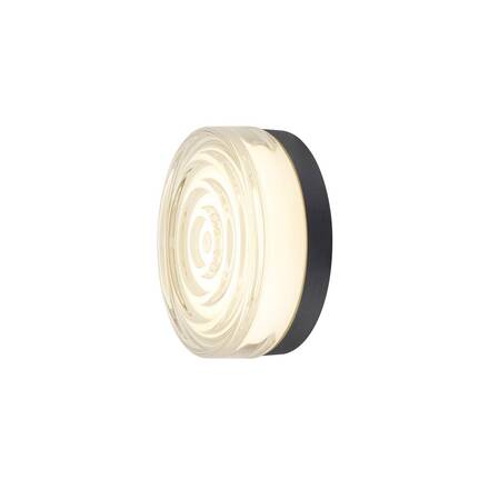 BIG WHITE (SLV) CYFT WAVE XL Přisazené nástěnné a stropní svítidlo, 2700/3000/4000 K, 15 W, PHASE, 105°, IP65 černá / čirá 1010211