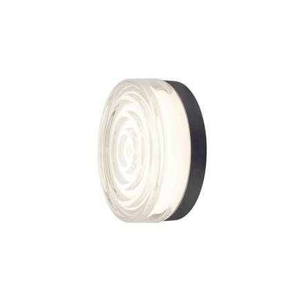 BIG WHITE (SLV) CYFT WAVE XL Přisazené nástěnné a stropní svítidlo, 2700/3000/4000 K, 15 W, PHASE, 105°, IP65 černá / čirá 1010211