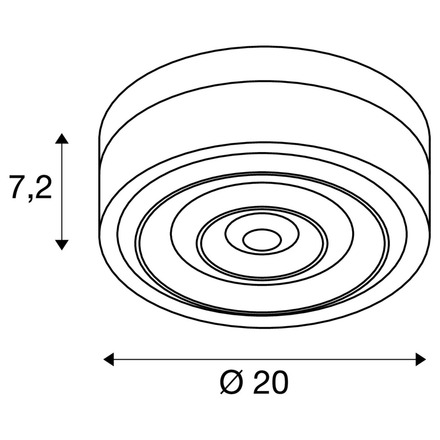 BIG WHITE (SLV) CYFT WAVE XL Přisazené nástěnné a stropní svítidlo, 2700/3000/4000 K, 15 W, PHASE, 105°, IP65 černá / čirá 1010211
