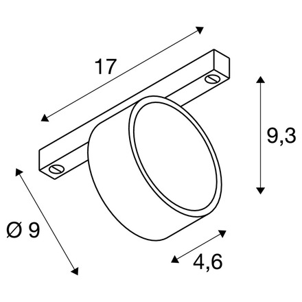 BIG WHITE (SLV) KALU 2.0 48V Spot, DALI, cylindrický, 2700 K, 9 W, 36°, bílý 1010254
