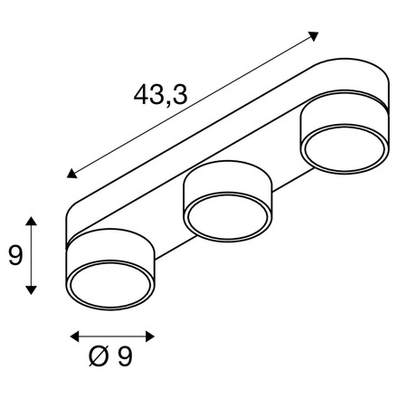 BIG WHITE (SLV) KALU 2.0 Přisazené nástěnné a stropní svítidlo, PHASE, 2700 K, 28 W, 36°, bílé 1010272
