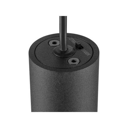 BIG WHITE (SLV) LALU závěsné svítidlo, patice LED, Mix&Match, stříška pro zapuštěnou montáž, délka závěsu 200 cm, 2700/3000 K, 40°, PHASE, černá 1010286