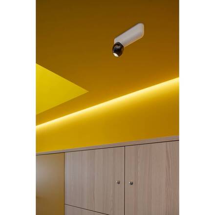 BIG WHITE (SLV) DYSKO Přisazené nástěnné a stropní svítidlo, jednoduché, PHASE, 2700K, 6, 7 W, 36°, bílé / černé 1010301