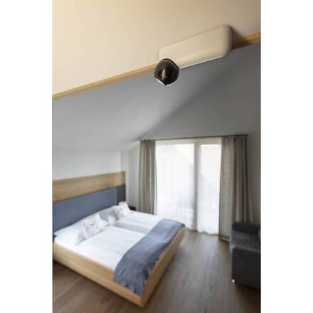 BIG WHITE (SLV) DYSKO Přisazené nástěnné a stropní svítidlo, jednoduché, PHASE, 2700K, 6, 7 W, 36°, bílé / černé 1010301