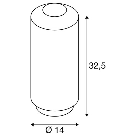 BIG WHITE (SLV) PANTILO SLIM stolní lampa, válcová, 1 x max. 15 W E27, měděná 1010346
