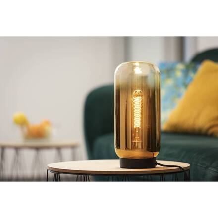 BIG WHITE (SLV) PANTILO SLIM stolní lampa, válcová, 1 x max. 15 W E27, zlatá 1010347