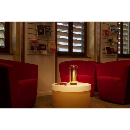 BIG WHITE (SLV) PANTILO SLIM stolní lampa, válcová, 1 x max. 15 W E27, zlatá 1010347