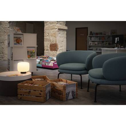 BIG WHITE (SLV) PANTILO stolní lampa, válcová, 1 x max. 15 W E27, bílá 1010352