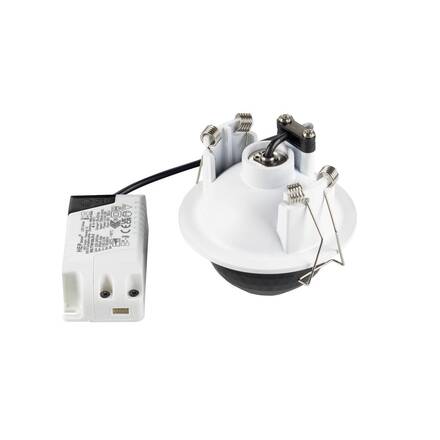 BIG WHITE (SLV) DYSKO Stropní vestavné svítidlo, kulaté, PHASE, 2700K, 6,4 W, 36°, bílá / černá 1010354