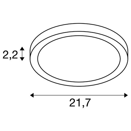 BIG WHITE (SLV) DOWNLIGHT VARIO 220 22 830/840 WH ML 1010397