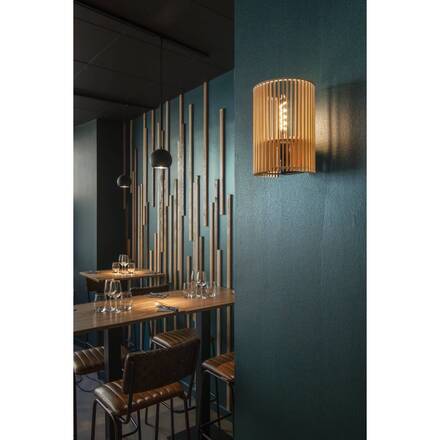 BIG WHITE (SLV) WUD WL E27, nástěnné svítidlo pro povrchovou montáž, válcové, 1 x max. 40 W, přírodní 1010401