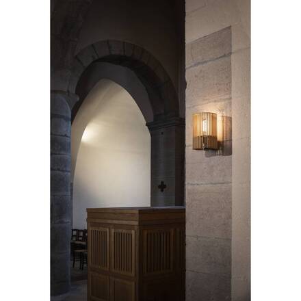 BIG WHITE (SLV) WUD WL E27, nástěnné svítidlo pro povrchovou montáž, válcové, 1 x max. 40 W, přírodní 1010401