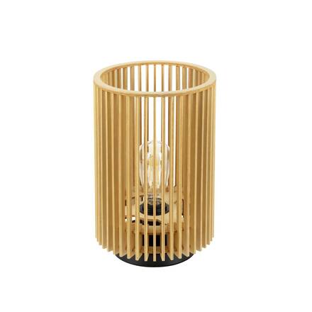 BIG WHITE (SLV) WUD TL E27, stolní lampa, válcové, 1 x max. 40 W, přírodní 1010402