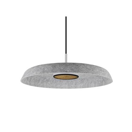 BIG WHITE (SLV) GRIP! FLAT plstěné stínidlo 50cm x 6,2cm, šedé 1010404