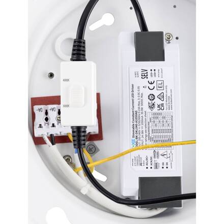 BIG WHITE (SLV) PANEL 60 Povrchové stropní svítidlo, kulaté, DALI, 3000/4000K, 29 W, 90°, bílé 1010424