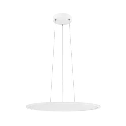 BIG WHITE (SLV) PANEL 60 závěsné svítidlo, kulaté, PHASE, délka závěsu 200 cm, 3000/4000K, 90°, bílá 1010426