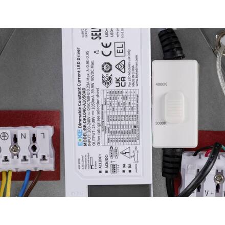 BIG WHITE (SLV) PANEL 60 závěsné svítidlo, kulaté, DALI, délka závěsu 200 cm, 3000/4000K, 90°, bílá 1010428