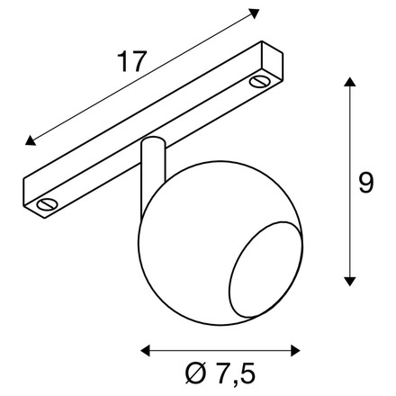 BIG WHITE (SLV) LIGHT EYE 2.0 48V Spot, DALI, kulatý, 3000 K, 10 W, 30°, černý 1010458