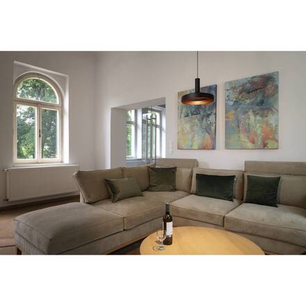 BIG WHITE (SLV) LALU SET 1~ závěsné svítidlo, základna LED, TETRA 24, PHASE, délka závěsu 200 cm, 2700/3000 K, 40°, černá 1010799