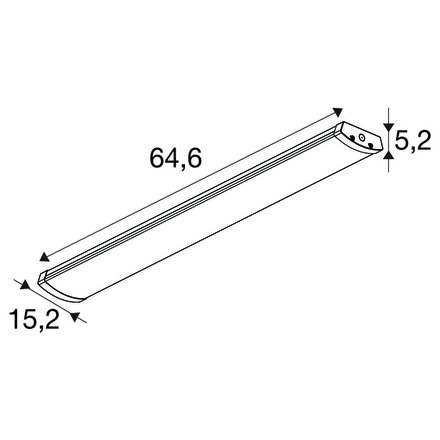BIG WHITE (SLV) BATTEN FLAT P 600 27 830/840/850 ML WH 1010907