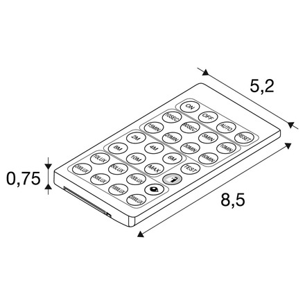 BIG WHITE (SLV) BATTEN P dálkové ovládání PIR senzor 1011005