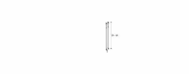 BIG WHITE TELESKOP, svítidlo s lanem pro nízkonapěťový lanový systém TENSEO, QR-C51, bílé, Š/V/H 4,5/21–52/1 cm 139081