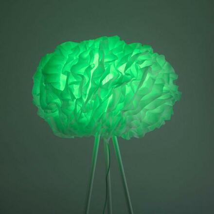 LEUCHTEN DIREKT is JUST LIGHT LED stojací svítidlo, bílé, tkanina, stmívatelné, dálkový ovladač, App MEDION RGB+2700-5000K 11212-16