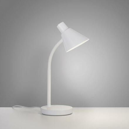 JUST LIGHT LED stolní lampa bílá s vypínačem flexibilní na psací stůl 3000K LD 11248-16