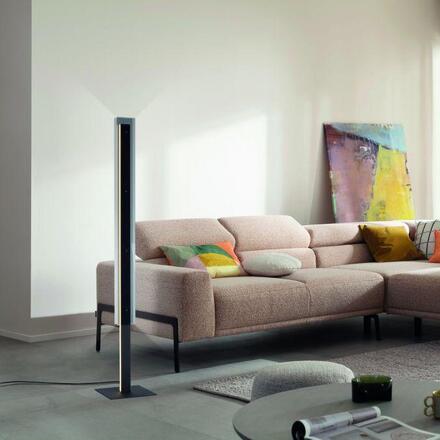 JUST LIGHT Kolekce Schöner Wohnen LED stojací svítidlo LENA, černé, šňůrový se stmívačem, paměť 3000K