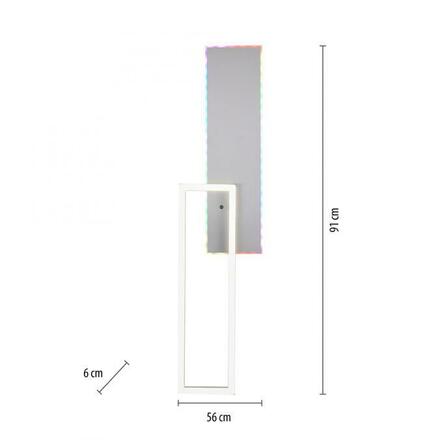 LEUCHTEN DIREKT is JUST LIGHT LED stropní svítidlo hranaté hliník CCT stmívatelné Rainbow RGB 2700-5000K LD 11326-95