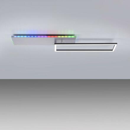 LEUCHTEN DIREKT is JUST LIGHT LED stropní svítidlo hranaté hliník CCT stmívatelné Rainbow RGB 2700-5000K LD 11326-95