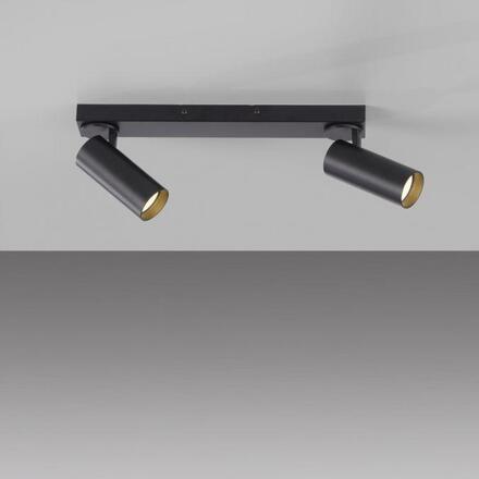 JUST LIGHT Kolekce Schöner Wohnen LED stropní svítidlo RIK, černá, 2-ramenné, otočné 3000K