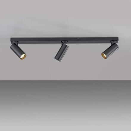 JUST LIGHT Kolekce Schöner Wohnen LED stropní svítidlo RIK, černé, 3-ramenné, otočné 3000K