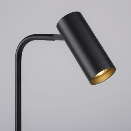 JUST LIGHT Kolekce Schöner Wohnen LED stolní lampa RIK, černá, třída A, otočné a nastavitelné, šňůrový vypínač 3000K