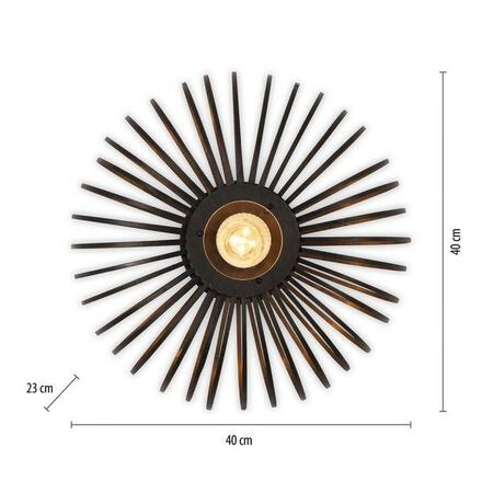 LEUCHTEN DIREKT is JUST LIGHT Stropní svítidlo černé moderní LD 11410-18