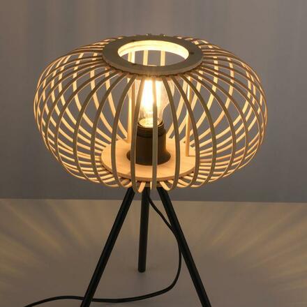 LEUCHTEN DIREKT is JUST LIGHT Stolní lampa, E27 pro LED žárovka vyměnitelné, dřevo