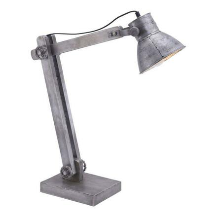 LEUCHTEN DIREKT is JUST LIGHT Stolní lampav železném provedení s paticí E27, flexibilní spot se šňůrovým vypínačem a nastavitelnou výškou LD 11492-77