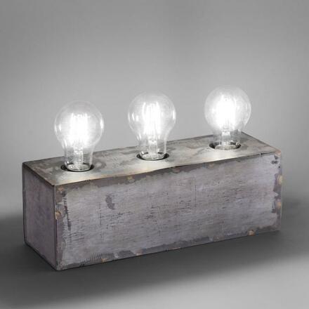 LEUCHTEN DIREKT is JUST LIGHT Stolní lampa v industriálním stylu v železném provedení 3-ramenné s paticemi E27 LD 11498-77