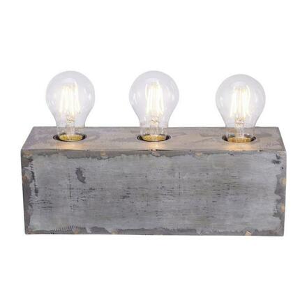 LEUCHTEN DIREKT is JUST LIGHT Stolní lampa v industriálním stylu v železném provedení 3-ramenné s paticemi E27 LD 11498-77