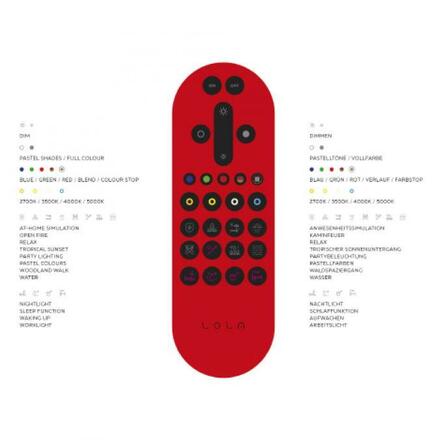 LEUCHTEN DIREKT is JUST LIGHT LED závěsné svítidlo, barva ocel, dálkový ovladač, Medion-App MEDION RGB+2700-5000K
